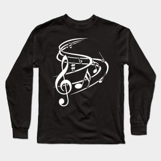 Music notes design Long Sleeve T-Shirt